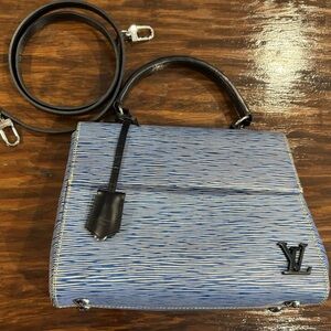SOLD Louis Vuitton Epi Cluny BB 2way Bag Denim